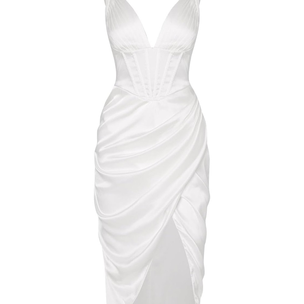 Zaful White Strapless Dress